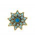 XSB292 - Ancient Gold Flower Brooch